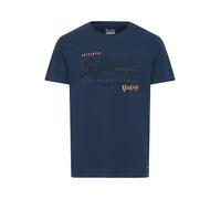 BLEND Camiseta azul noche / naranja / negro / blanco L azul noche / naranja / negro / blanco