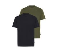 BLEND Camiseta 'BHIVO' oliva / negro XL oliva / negro