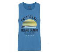 BLEND Camiseta 'Cali' azul oscuro / amarillo / negro L azul oscuro / amarillo / negro