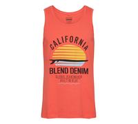 BLEND Camiseta 'Cali' mezcla de colores / rojo anaranjado, Talla XL