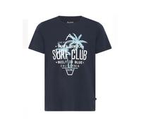 BLEND Camiseta 'Califo' navy / blanco S navy / blanco