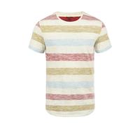 BLEND Camiseta 'Efkin' beige / azul / marrón / rojo M beige / azul / marrón / rojo