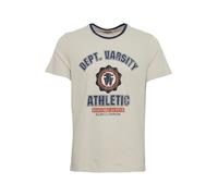 BLEND Camiseta 'Orion' beige / navy / naranja / rojo L beige / navy / naranja / rojo