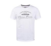BLEND Camiseta 'PILO' gris oscuro / blanco XXL gris oscuro / blanco