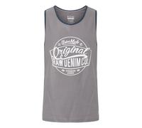 BLEND Camiseta 'WALEX' gris / blanco M gris / blanco