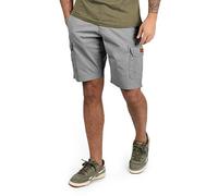 BLEND Crixus Pantalón Cargo Bermudas Pantalones Cortos para Hombres De 100% algodón Regular-Fit, tamaño:L, Color:Aluminium (70107)