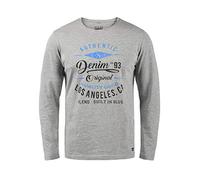 BLEND Dopper Camiseta De Manga Larga Estampada Longsleeve para Hombre, tamaño:M, Color:Stone Mix (70813)