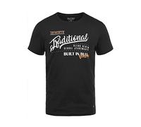 BLEND Doppler Camiseta Básica De Manga Corta con Estampado para Hombre con con Cuello Redondo con Gráfico De 100% Algodón, tamaño:M, Color:Black (70155)