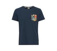 BLEND Florens Camiseta Básica De Manga Corta con Estampado para Hombre con con Cuello Redondo con Gráfico, tamaño:M, Color:Navy (70230)