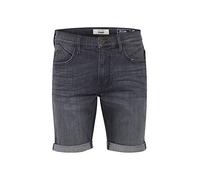 BLEND Grilitsch Pantalón Corto Vaqueros para Hombre Elástico Slim-Fit, tamaño:M, Color:Denim Dark Grey (76209)