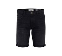 BLEND Grilitsch Pantalón Corto Vaqueros para Hombre Elástico Slim-Fit, tamaño:XL, Color:Denim Black (76204)