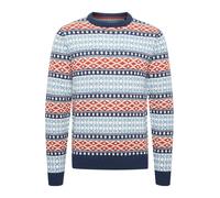 BLEND Jersey 'Jorben' azul / rojo sangre / blanco, Talla M