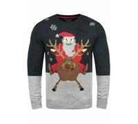 BLEND Jersey 'Rudolph' azul oscuro / gris / rojo / blanco L azul oscuro / gris / rojo / blanco