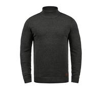 BLEND Latif Jersey De Cuello Alto Jersey De Punto Suéter Sudadera De Punto para Hombre con Cuello Alto Doblado, tamaño:L, Color:Charcoal (70818)