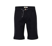 BLEND Lenno Pantalón Corto Shorts De Lino Bermuda, tamaño:XL, Color:Black (70155)