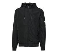BLEND Razy Chaqueta De Entretiempo Abrigo Para Hombre Con Capucha, tamaño:S, color:Black (70155)