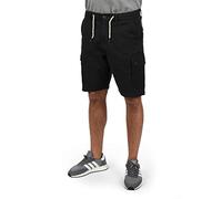 BLEND Siello Pantalón Cargo Bermudas Pantalones Cortos para Hombres Elástico, tamaño:M, Color:Black (70155)