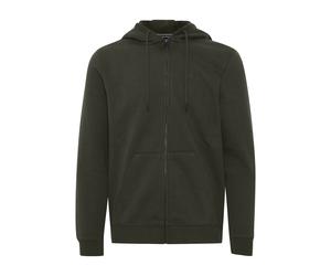 BLEND Sudadera con cremallera 'Downton' verde oscuro L verde oscuro
