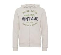 BLEND Sudadera con cremallera gris claro / verde / negro L EUR