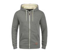 BLEND Sudadera con cremallera 'Hulker' gris oscuro L gris oscuro