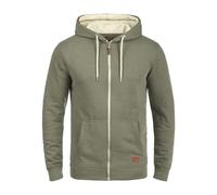 BLEND Sudadera con cremallera 'Hulker' marrón / verde M marrón / verde