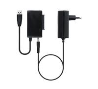 Blendend Adaptador USB 3.0 a SATA 2.5/3.5" con Conector USB-A y alimentación; Ideal para conectar Discos Duros externos o SSD.