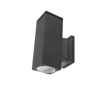 Blendend Aplique de pared de dos vías negro GU10, sin fuente de luz, ideal para iluminar áreas específicas y decorar espacios interiores.