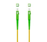 Blendend Cable de fibra monomodo SC/APC-SC/APC, 10m, LSZH, ideal para conexiones óptimas y transmisión de datos en redes de telecomunicaciones.