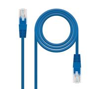 Blendend Cable de red CAT.6 UTP AWG24, longitud 30 cm, color azul; ideal para conexiones rápidas y estables en redes locales.