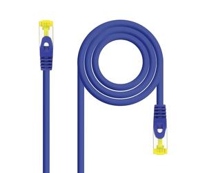 Blendend Cable de red Cat.6A S/FTP AWG26, LSZH, 3.0m, color azul, ideal para conexiones de alta velocidad y entornos con restricciones de humo.