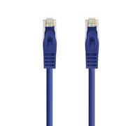 Blendend Cable de red Cat.6A UTP AWG24 LSZH azul 3.0 m, resistente al fuego, ideal para conexiones rápidas y seguras en redes de datos.