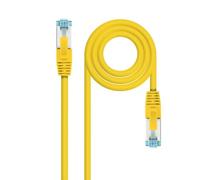 Blendend Cable de red Cat.7 LSZH S/FTP PIMF AWG26 amarillo 1m, ideal para conexiones de alta velocidad y entornos sensibles al fuego.