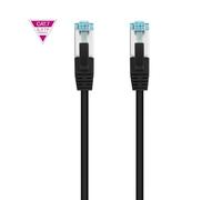 Blendend Cable de red Cat.7 LSZH S/FTP PIMF AWG26 negro 1 m para conexión de alta velocidad y transmisión de datos segura.