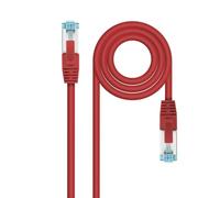 Blendend Cable de red Cat.7 LSZH S/FTP PIMF AWG26 rojo, 25 cm, ideal para conexiones de alta velocidad y redes profesionales.