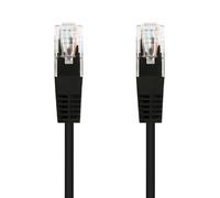Blendend Cable de red latiguillo Cat.5e UTP, calibre AWG24, color negro, longitud de 10 metros. Ideal para conexiones de red eficientes y seguras.