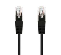 Blendend Cable de red latiguillo, categoría Cat.5e UTP, AWG24, color negro, longitud de 2.0 metros, ideal para conexiones de red LAN sin interferencias.