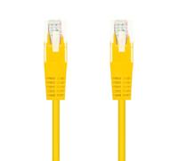 Blendend Cable de red UTP Cat.6, AWG 24, 1.0m, amarillo, ideal para conexiones de alta velocidad en redes informáticas.