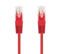 Blendend Cable de red UTP Cat. 6, AWG 24, 30 cm, color rojo. Ideal para conexiones de alta velocidad en redes informáticas y dispositivos.