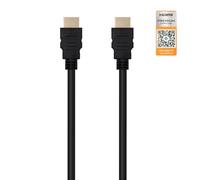 Blendend Cable HDMI V2.0 4K@60Hz certificado A/M-A/M 1.5m, ideal para conectar dispositivos de alta definición y transferir video y audio de calidad.
