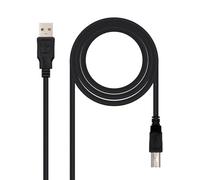 Blendend CABLE USB 2.0 1.8 M TIPO A/M-B/M NEGRO, CONECTA IMPRESORAS Y DISPOSITIVOS, TRANSFERENCIA RÁPIDA DE DATOS.