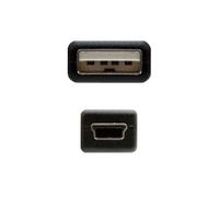 Blendend Cable USB 2.0 Tipo A/M - Mini USB 5 pin/m, 1.8 m - Conexión de dispositivos electrónicos y transferencia de datos.