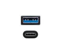 Blendend Cable USB 3.1 Gen 2, 10 Gbps, 3A, USB-C a USB-A, 1.0 m, ideal para transferencias rápidas y carga de dispositivos.