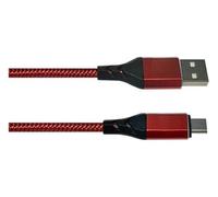 Blendend Cable USB AM a Tipo C 1 m Trenzado, diseño resistente y transferencias rápidas; ideal para cargar y transferir datos a dispositivos compatibles.