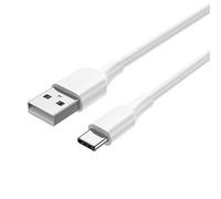 Blendend Cable USB Tipo C trenzado de nylon 1m, color dorado, ideal para cargar y transferir datos de dispositivos compatibles.
