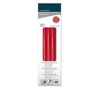 Blendend Caja con 10 lápices de carpintero ovalados, mina resistente, ideal para marcar en madera y realizar trazos precisos en trabajos de carpintería.