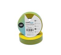 Blendend Cinta Aislante PVC Verde/Amarillo 19mm x 10m Flexible y Duradera para Electricistas, Ideal para Aislamiento y Protección Eléctrica.