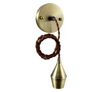 Blendend Colgante de lámpara vintage E27 de bronce, ideal para decorar y iluminar espacios con estilo retro.