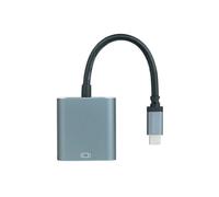 Blendend Conversor USB-C a DVI en Aluminio, 15 cm, Ideal para conectar Dispositivos USB-C a Pantallas DVI y Ampliar la visualización.