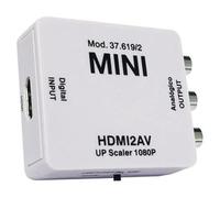Blendend Convertidor HDMI a AV (analógico) - Compatible con señales 1080p, Soporte de Audio y Video, Ideal para conectar Dispositivos a TV analógicos.