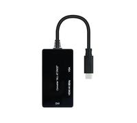 Blendend Convertidor USB-C a HDMI, DVI y VGA - Conexiones múltiples para proyecciones y visualización en Pantallas externas.